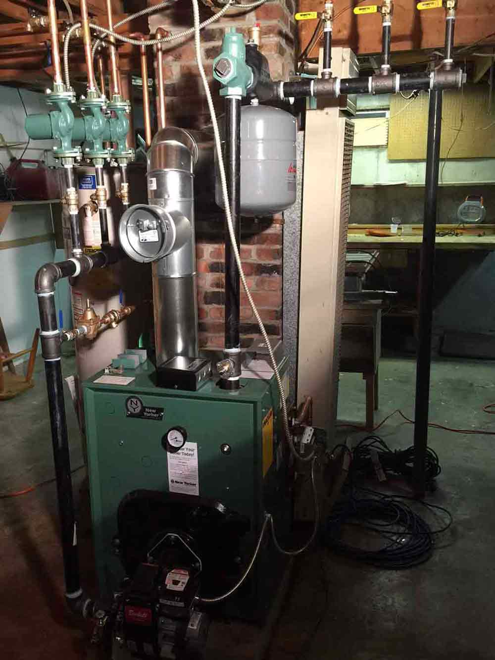 Septic Service Near Me — Small Boiler Inside the Room in Middletown, RI