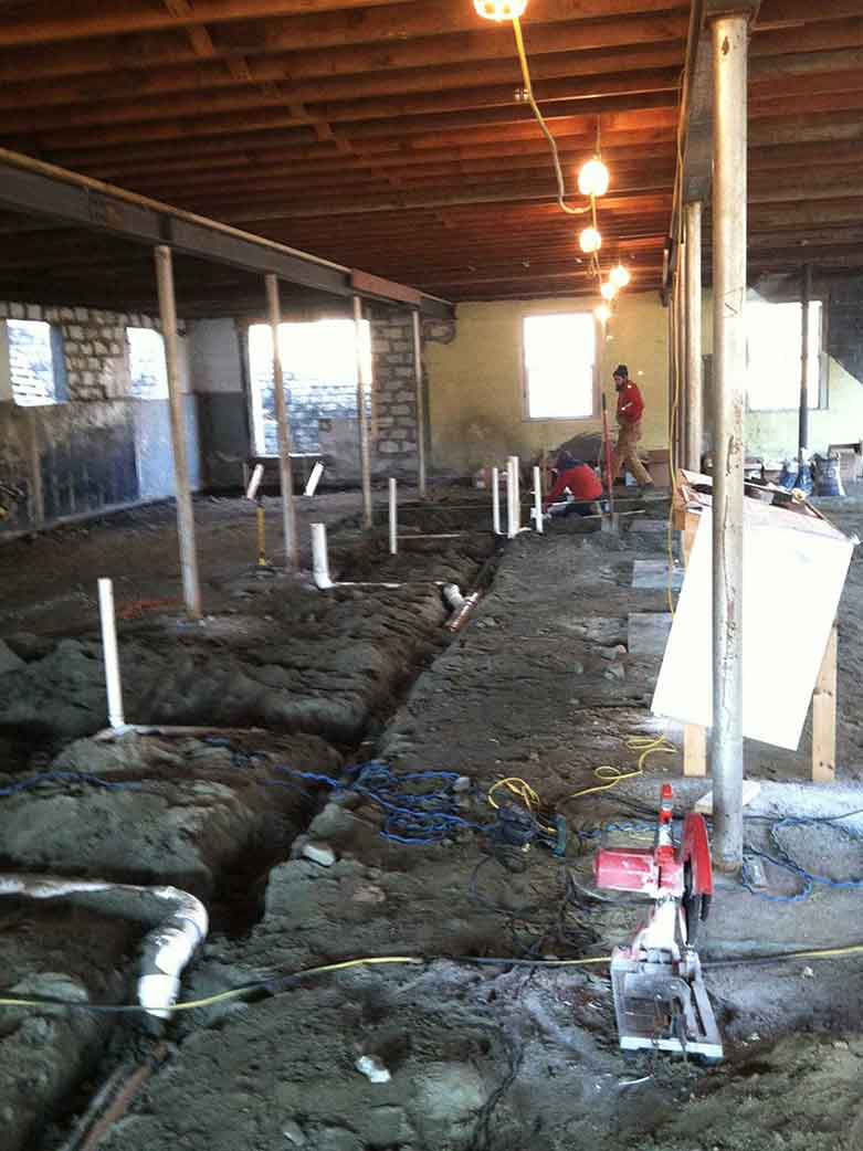 HVAC Company — Room Under Construction in Middletown, RI