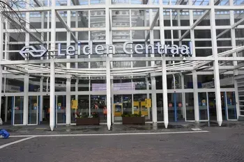 Exterior of Leiden Centraal train station.
