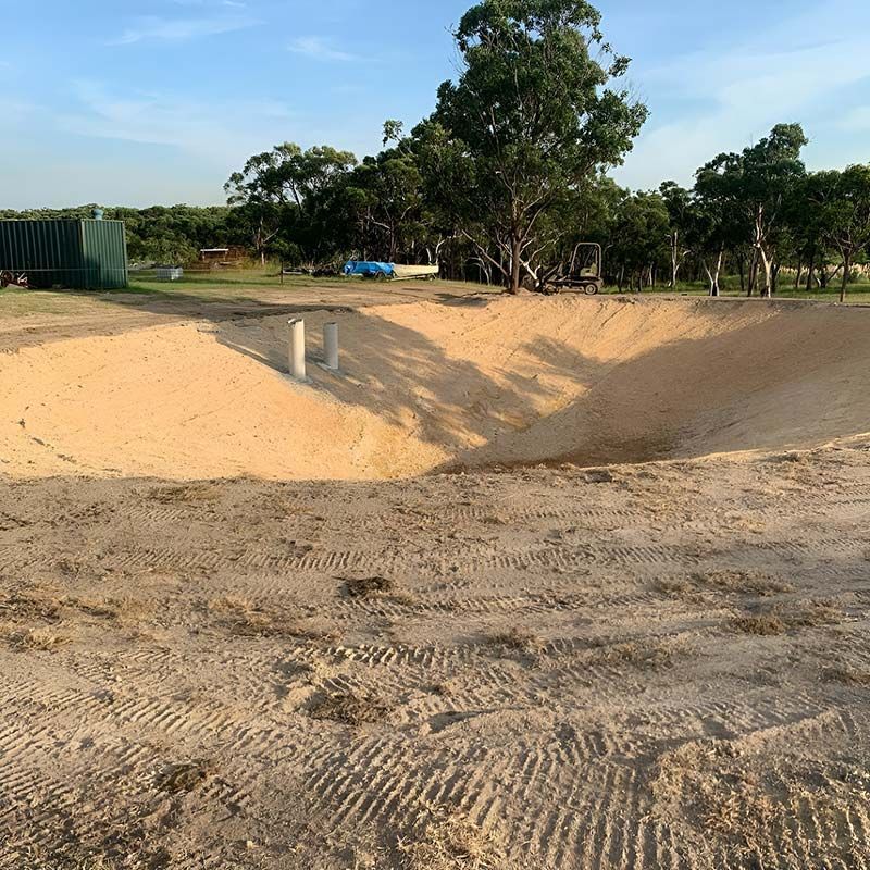 A Large Hole For The Septic Tank Construction — Atholyn Earthmovers in Gosford, NSW