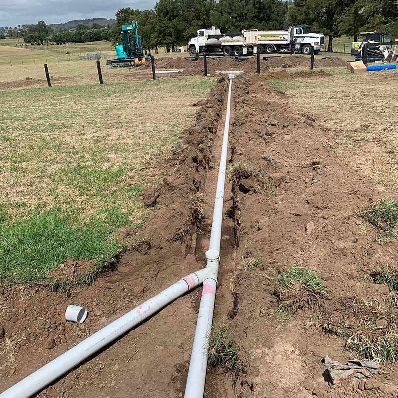 Septic Tank Pipe Installation And Construction — Atholyn Earthmovers in Wyong, NSW