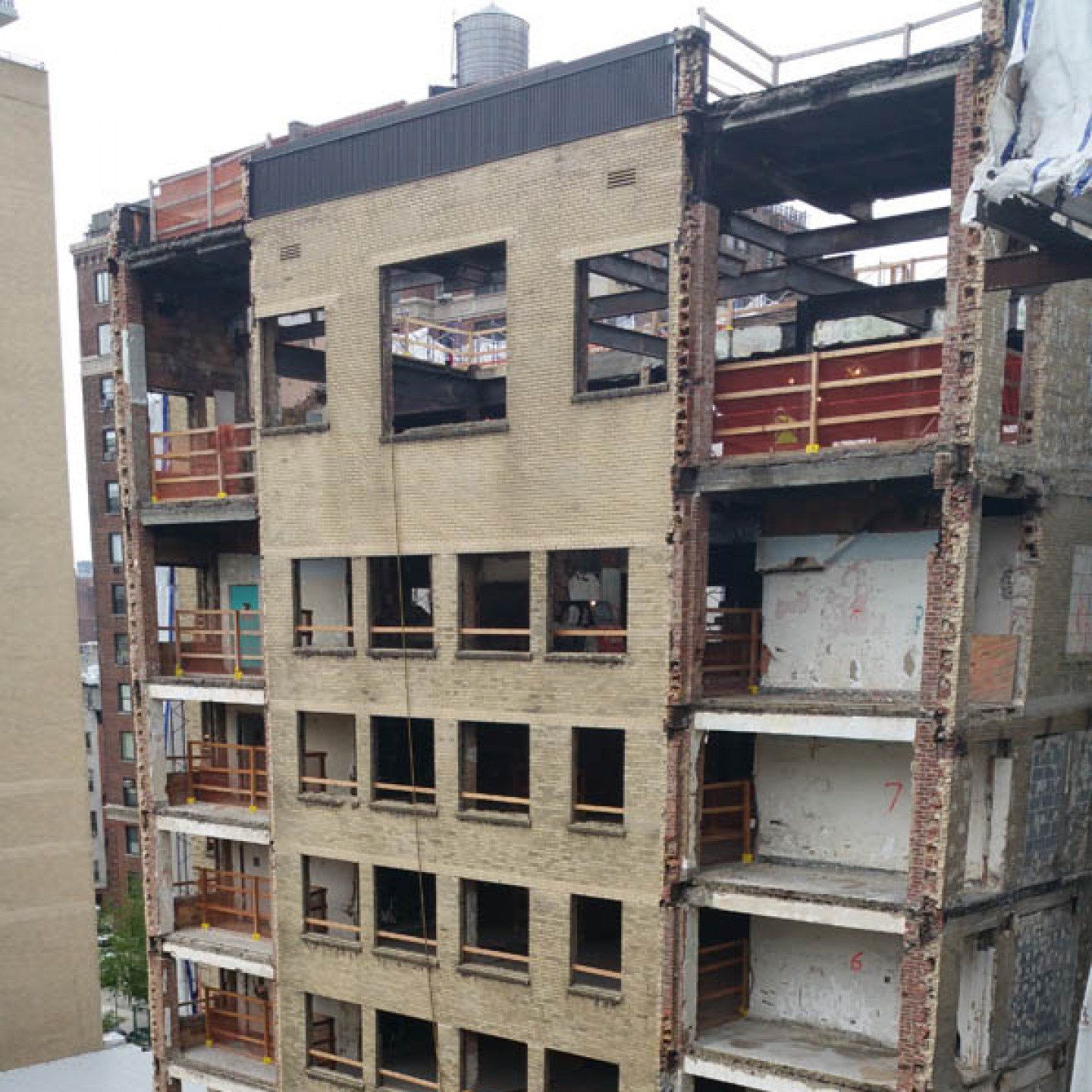 snow outside of a school building