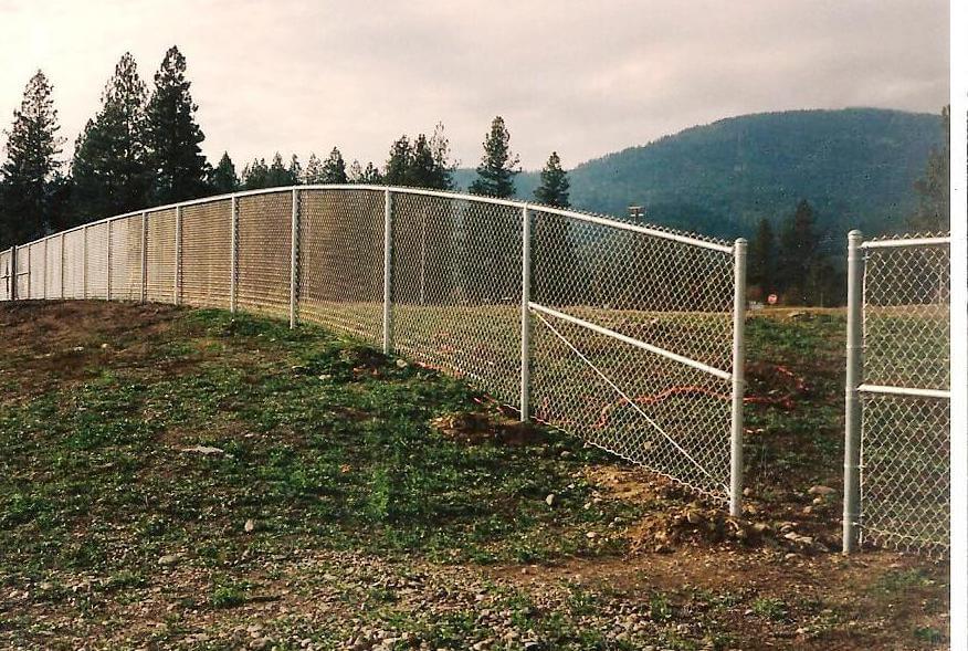 White Chain Link — Hayden, ID — American Fence Company