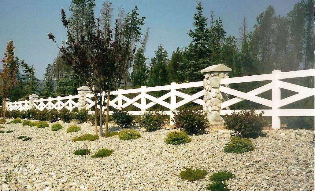 Rock with White Fences — Hayden, ID — American Fence Company