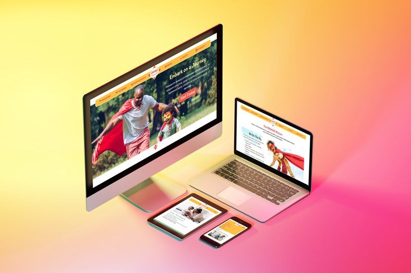 website desktop and mobile