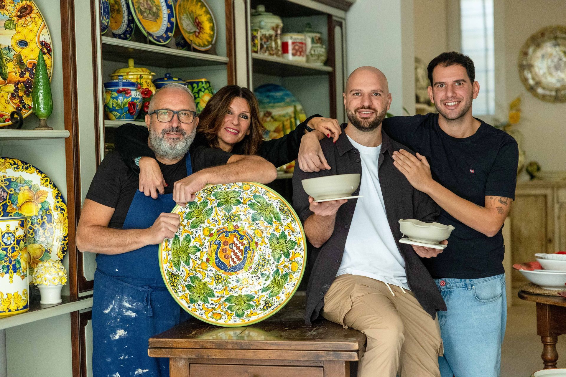 Mirenda family run the best pottery experience in Montelupo, Florence