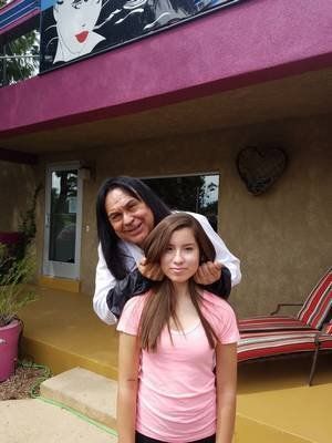 Milk Shake — Stylist Showing The Girl's Hair in Albuquerque, NM