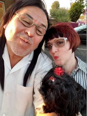 Hair Coloring — Stylists With Their Dog in Albuquerque, NM
