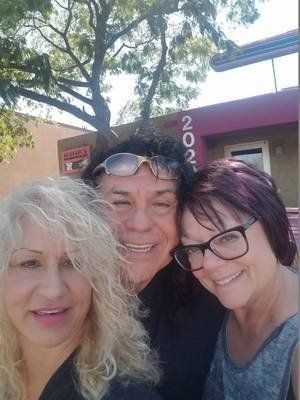 Hair Color Correction — Happy Clients With Their Stylist in Albuquerque, NM