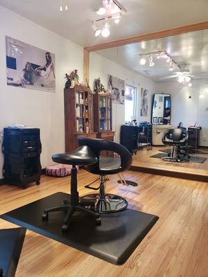Hydrating Treatment — Salon With Big Mirror in Albuquerque, NM