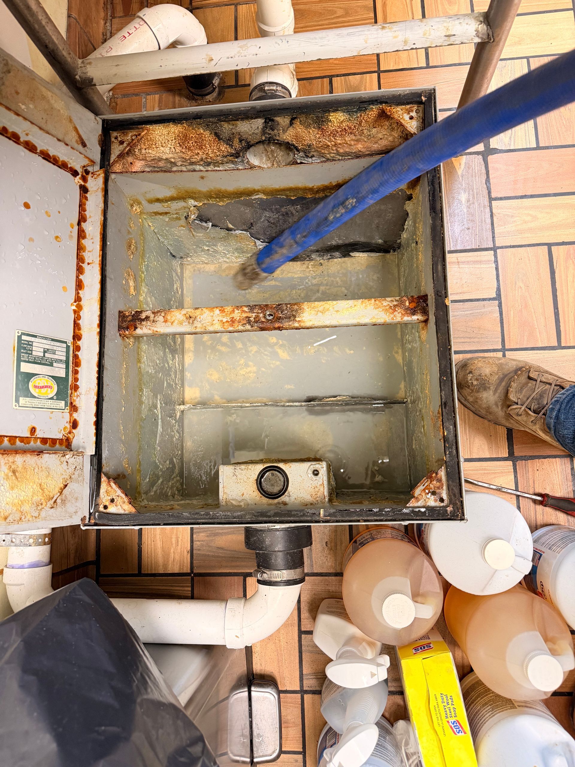 Smith's Septic grease trap service in Central PA