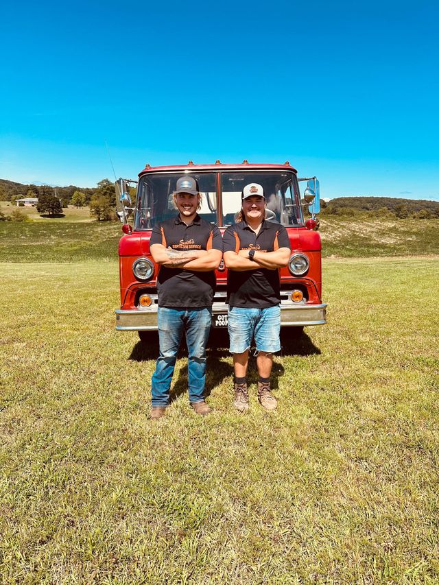 Septic service truck