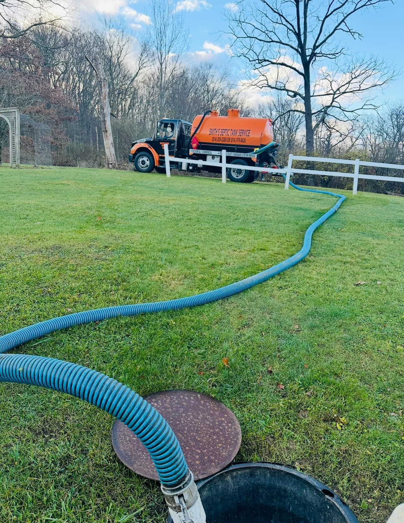 Septic tank pumping service in Bedford County, PA