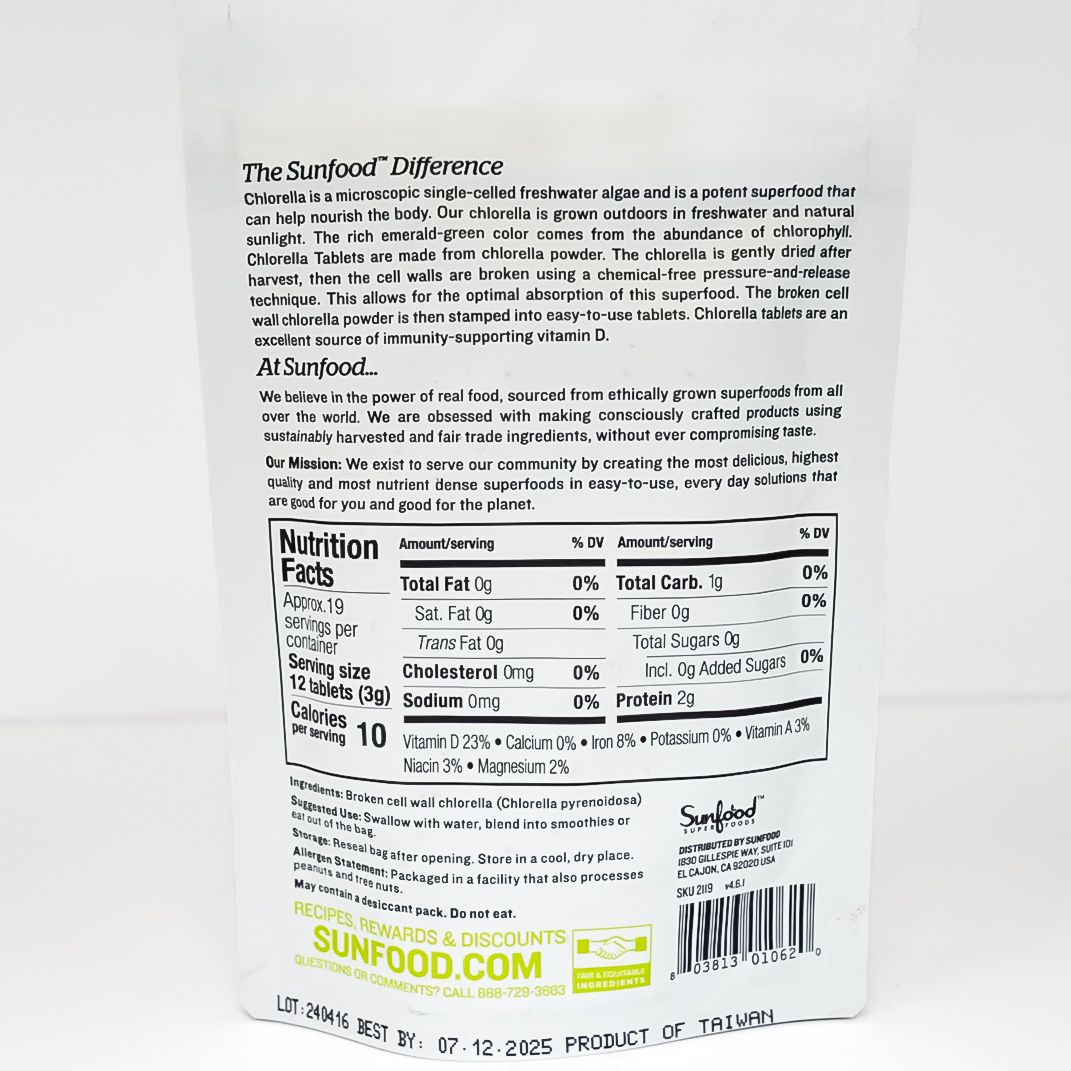 Broken Cell Wall Chlorella Tablets