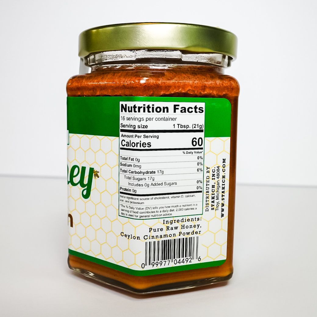 Stakich Raw Cinnamon Honey