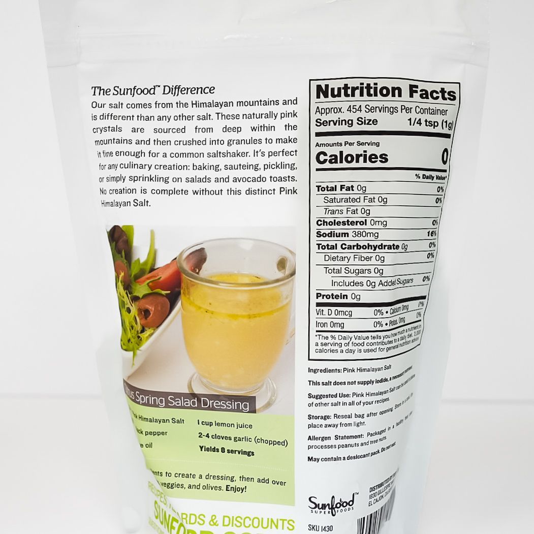 Fine Pink Himalayan Crystal Salt