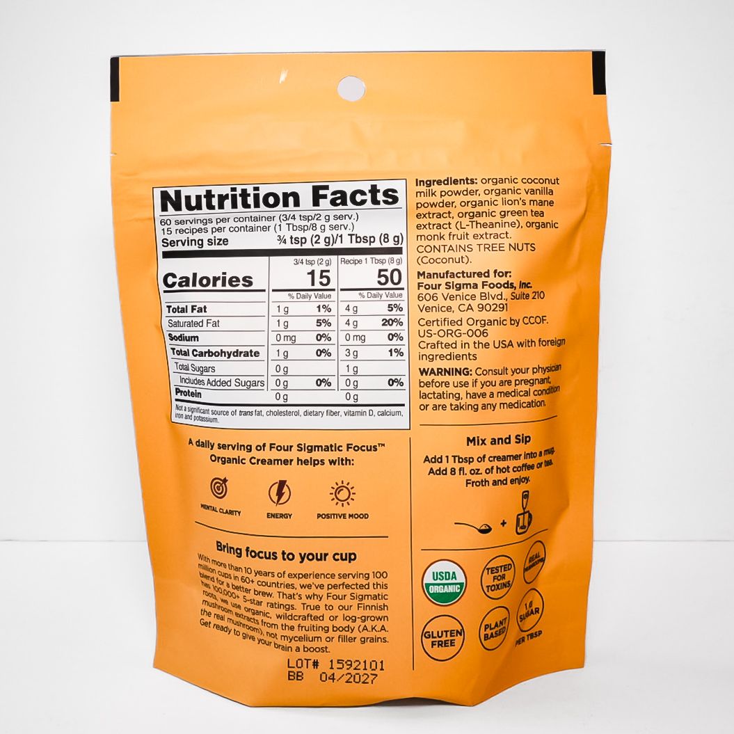 Focus Organic Creamer