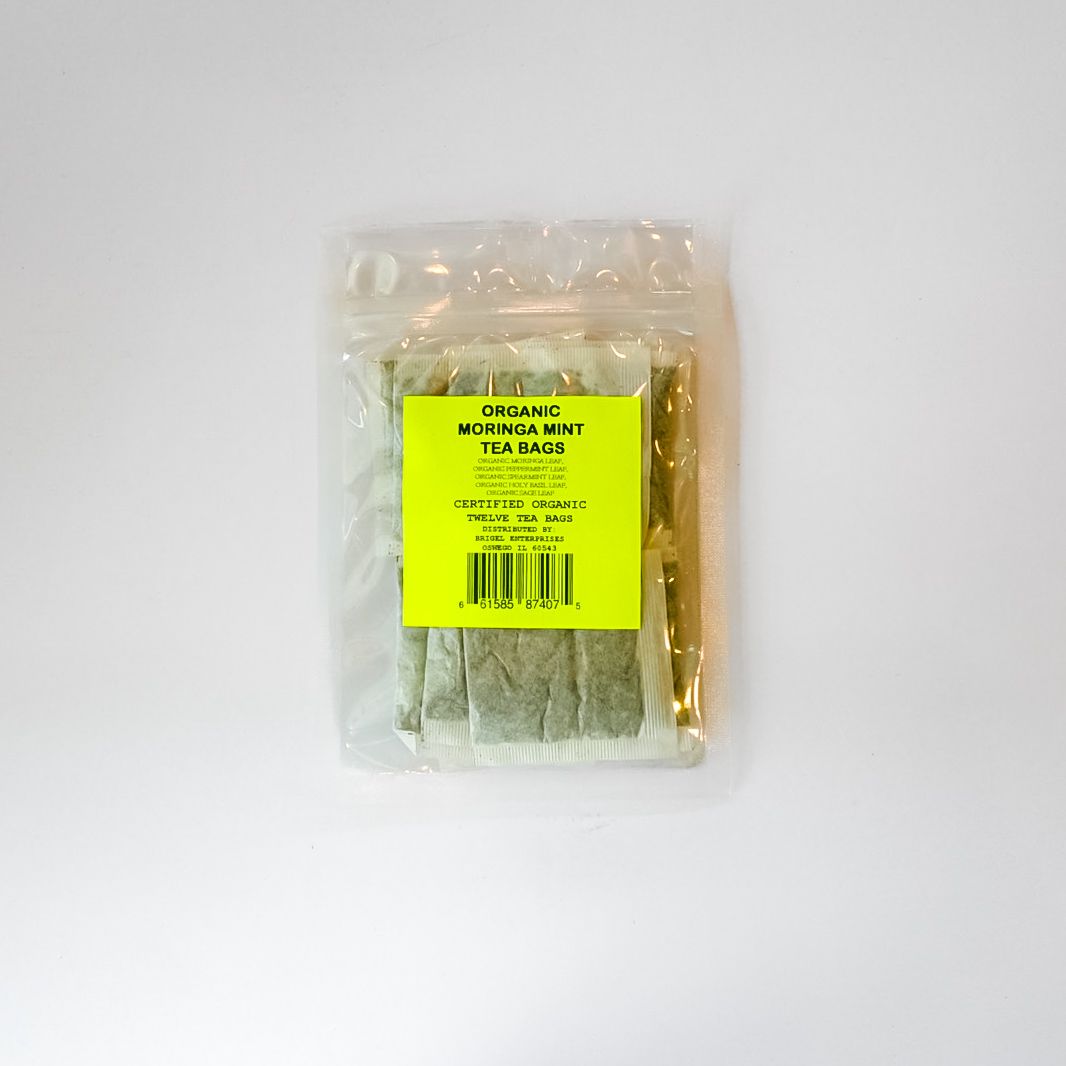 ORGANIC MORINGA MINT TEA BAGS