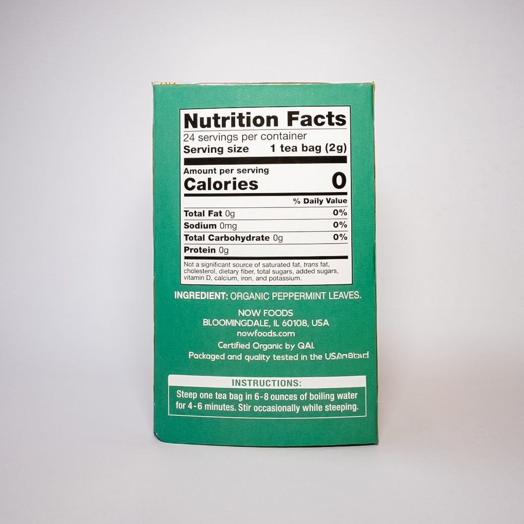 Organic Peppermint Tea Bags