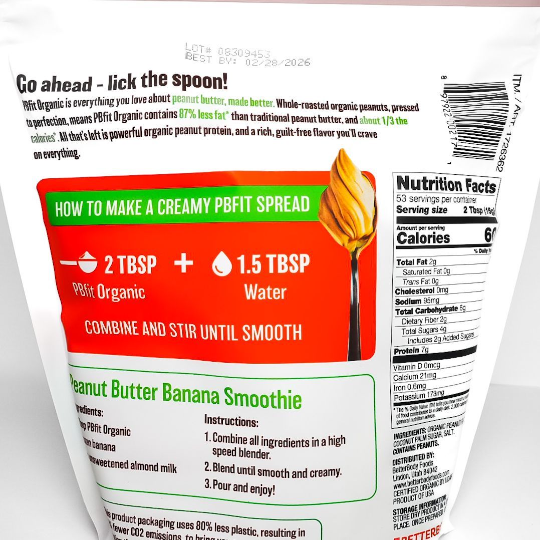 Organic Peanut Butter Powder