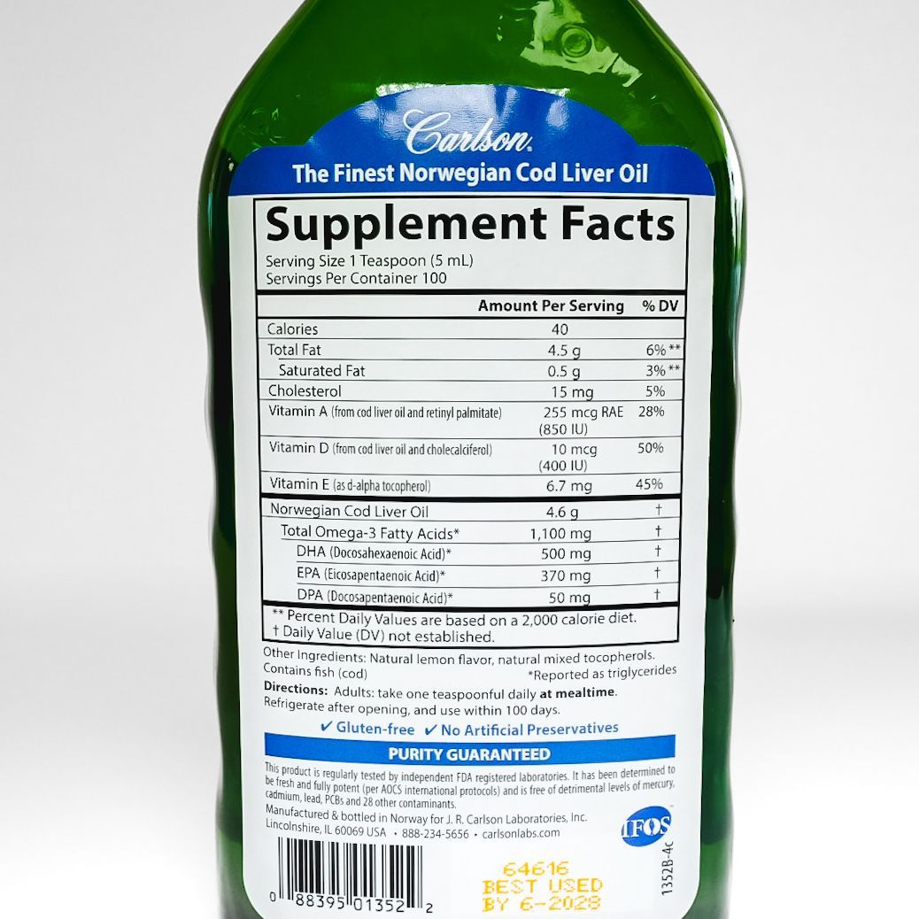 Wild Norwegian Cod Liver Oil