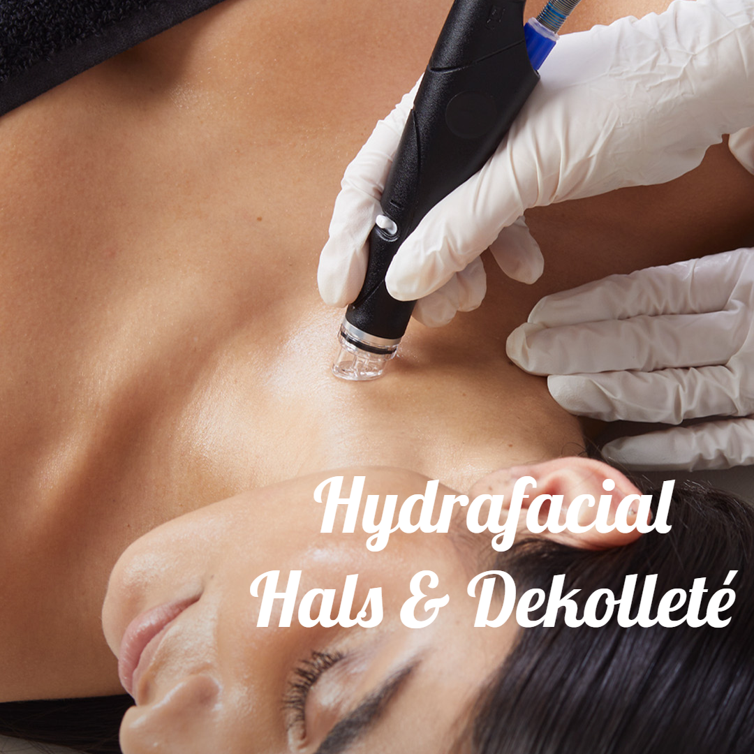 Eine Frau bekommt eine Hydrafacial-Behandlung im Gesicht