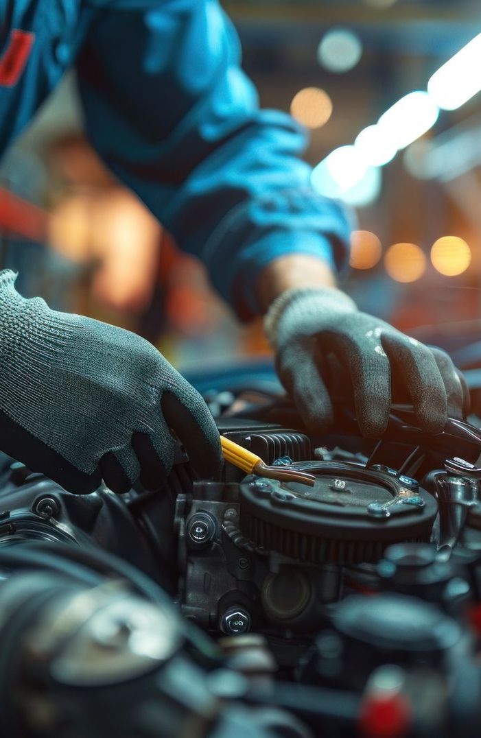 Mechanic working on a car engine | Willamette Automotive Care
