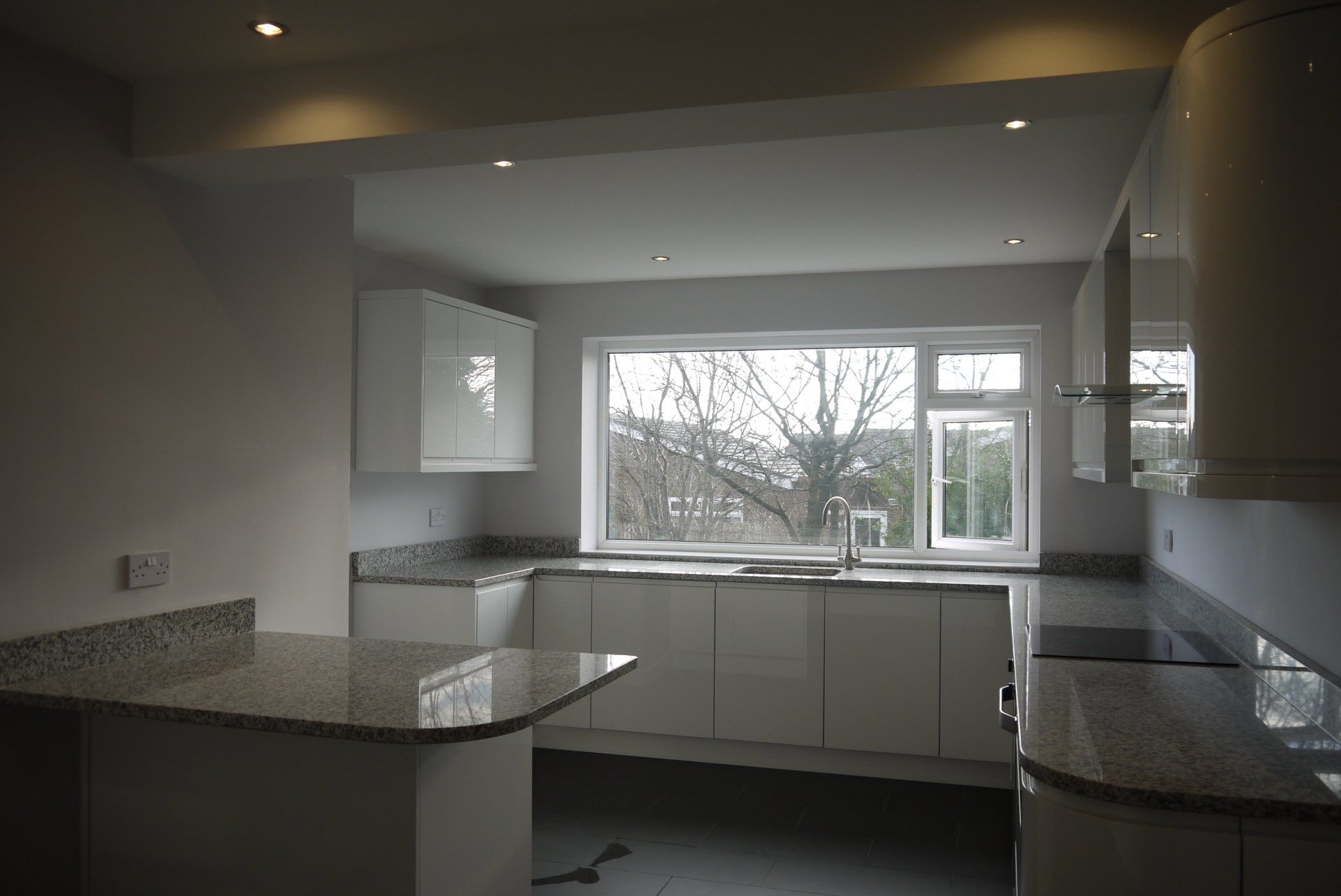 new kitchen granite worktop gloss white curved granite breakfast bar sleek