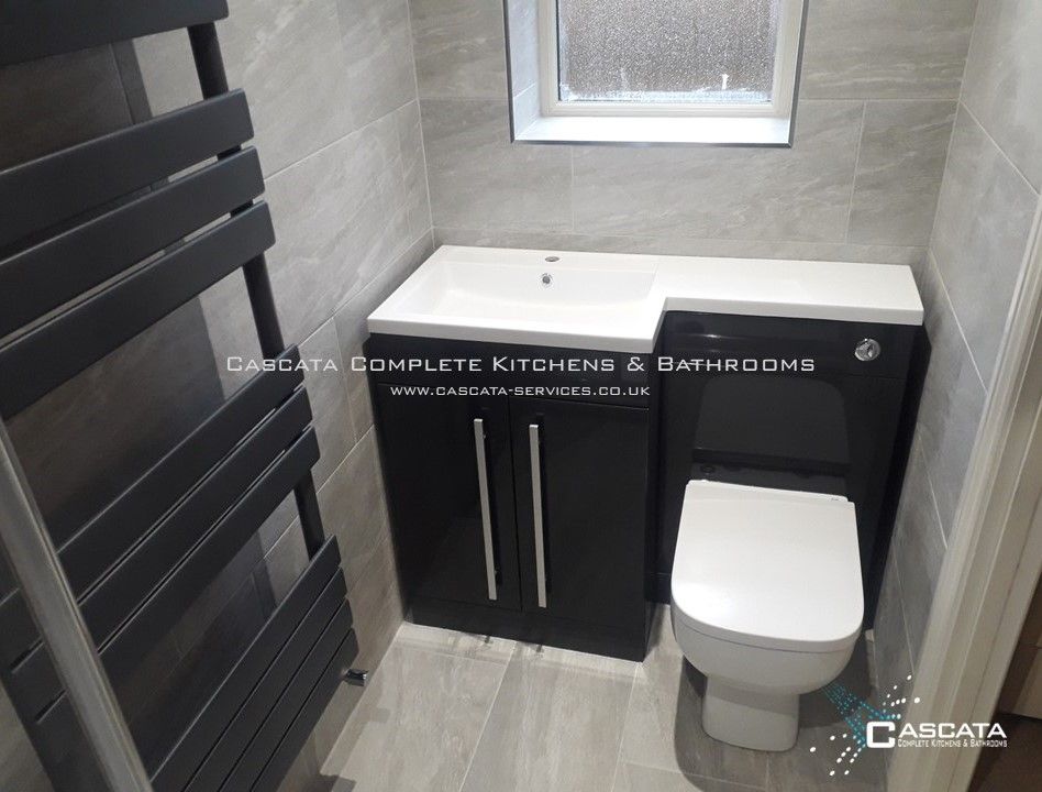 #cascata, #morpeth, #northumberland, #kitcheninstaller, #bathroominstaller, #bathroom, #anthracite, #combinationvanityunit, #KVIT, #towelradiator
