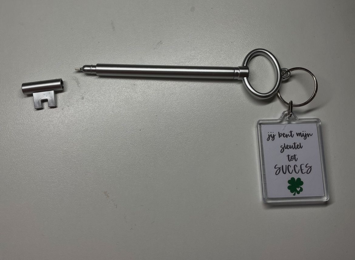 Sleutelhanger met pen