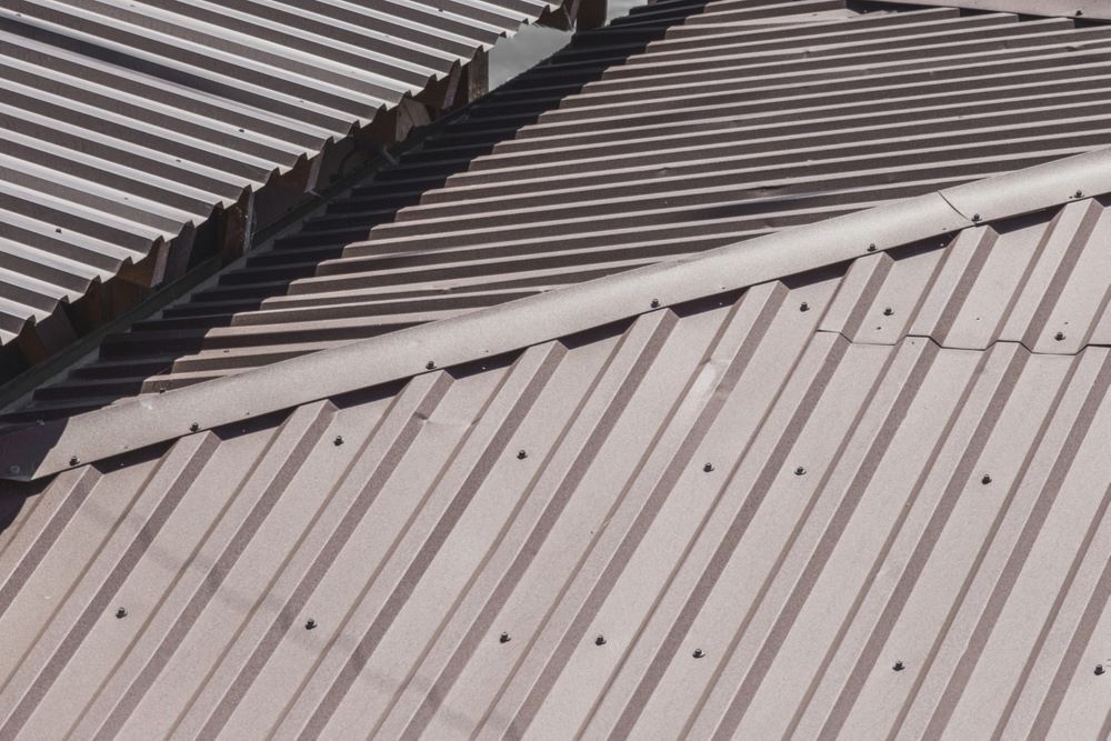 A Close Up of a Metal Roof on a Building — Timms Roofing In Barrack Heights, NSW