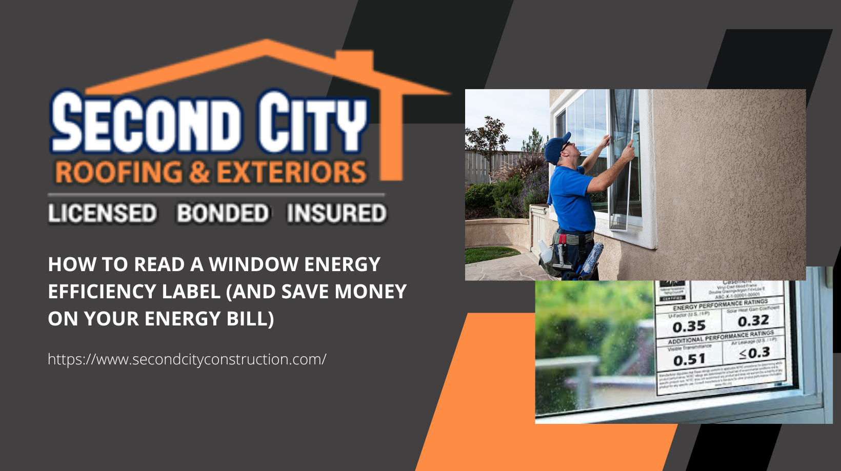 An advertisement for second city roofing and exteriors