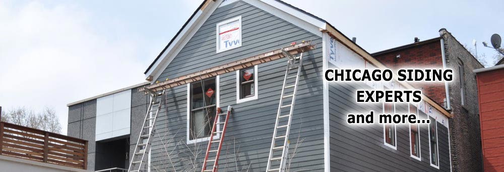 A house is being remodeled by chicago siding experts and more