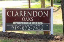Clarendon Oaks Apartments Property Sign