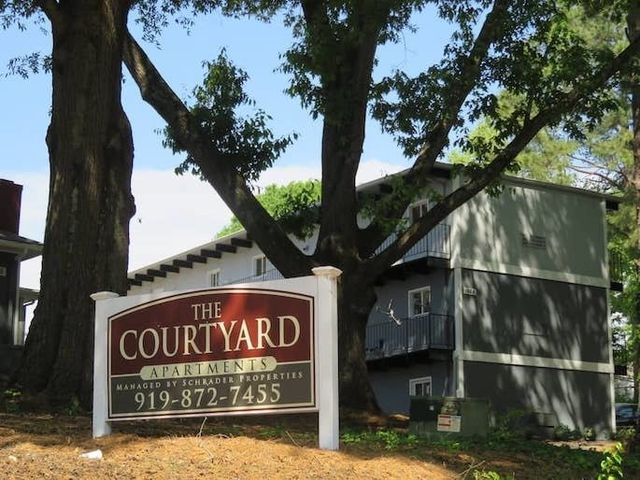 Courtyard Apartments property sign