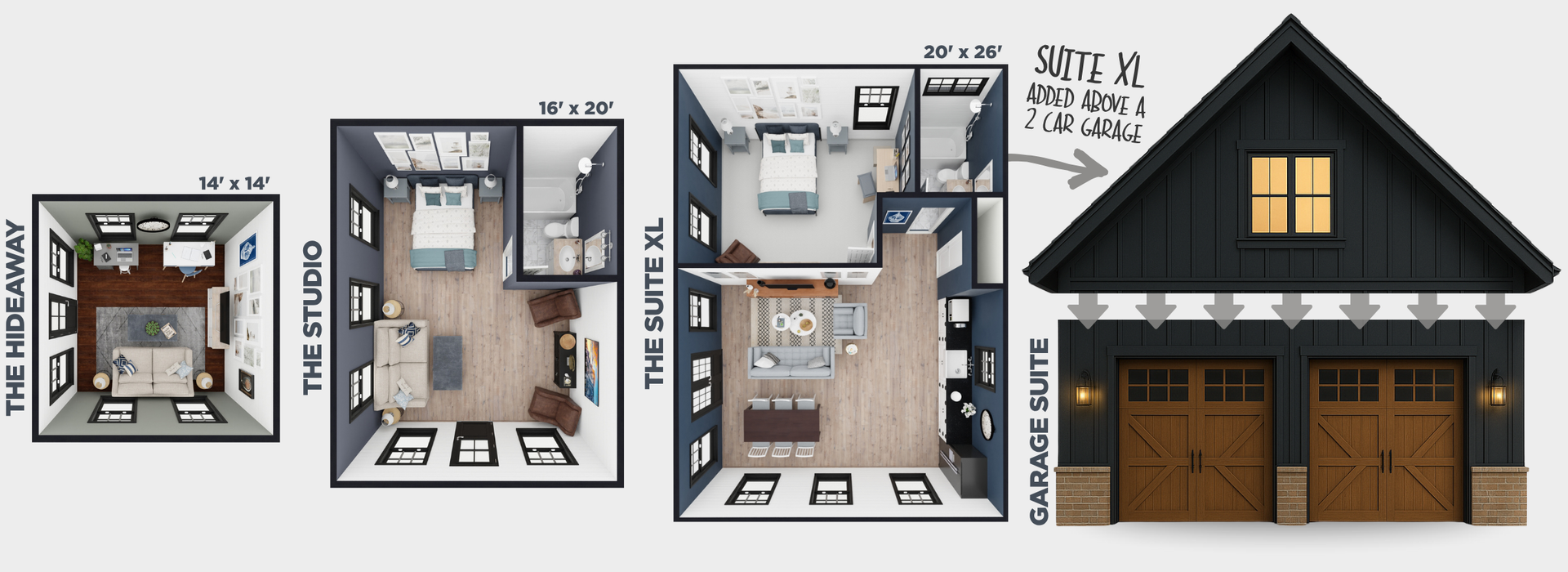 A floor plan of a house with a garage attached to it.