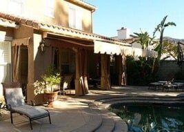 Residential Manual Awnings — Outdoor Canvas in Los Angeles, CA