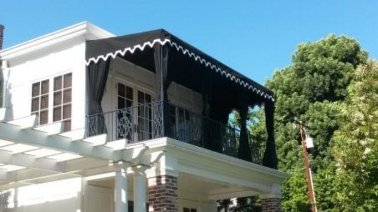 Canvas Awnings — Veranda Black and White Awnings in Los Angeles, CA