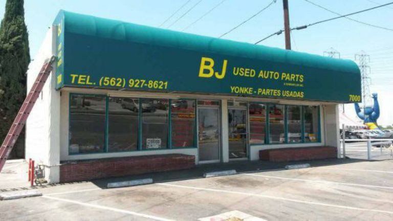 Awnings — Awnings With Business Name and Contact in Los Angeles, CA