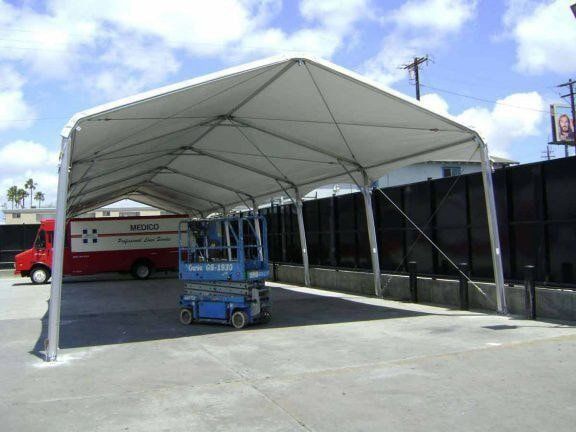 Commercial Awnings — Large White Canvas in Los Angeles, CA