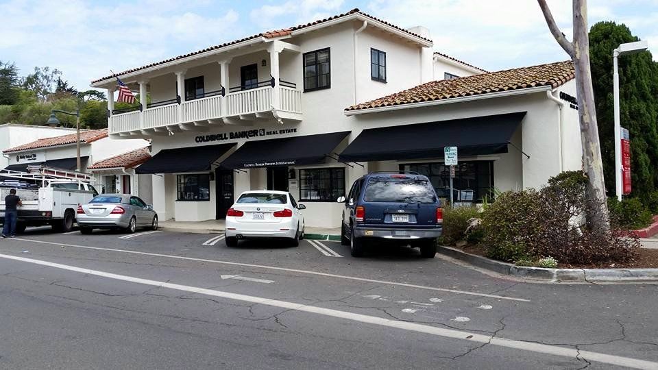 Commercial Awnings Los Angeles Ca — Awnings and a Two Cars in Los Angeles, CA