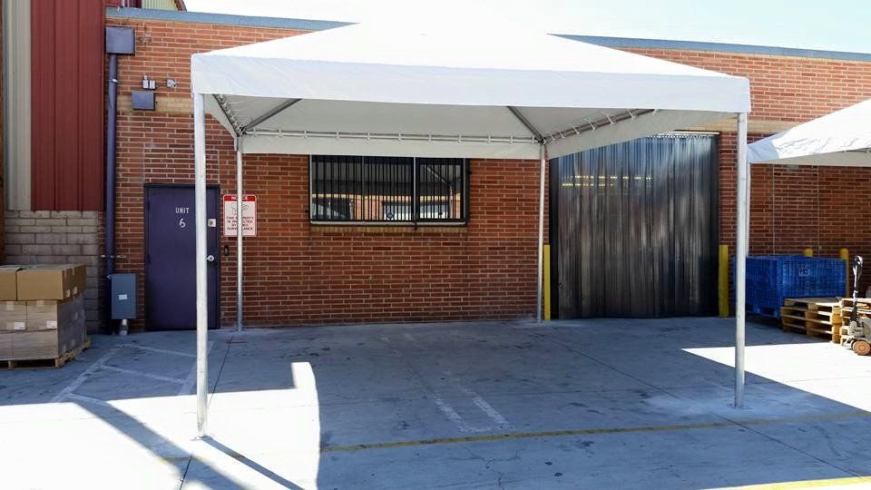 Storefront Awnings — White Canvas in Los Angeles, CA