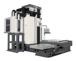 Une grande machine est posée sur une table sur un fond blanc.