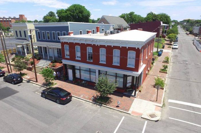 Exterior Photo of 801-803 N 23rd Street from a drone