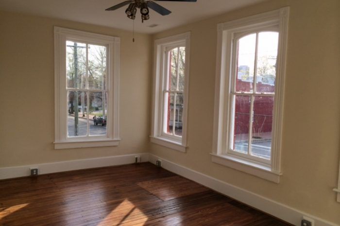 Interior view of front living space of 801-803 N 23rd Street