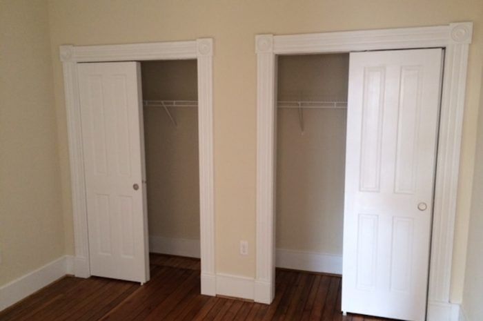Interior view of closets in 801-803 N 23rd Street after renovations