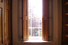 wooden window shutters