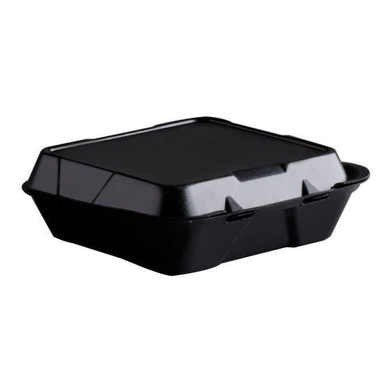 Food Container — SN200-3L Hinged Food Container Black 200/CS $31.00 in Fort Collins, CO