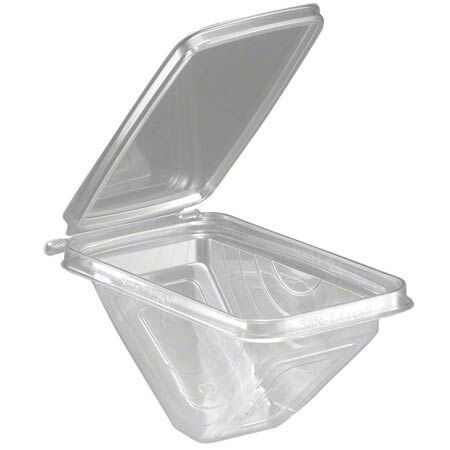 3 Compostable Sandwich Wedge Container, Clear