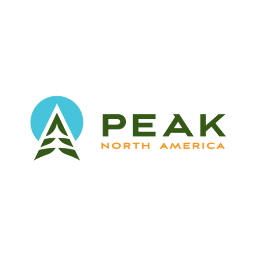 a logo for a company called peak north america